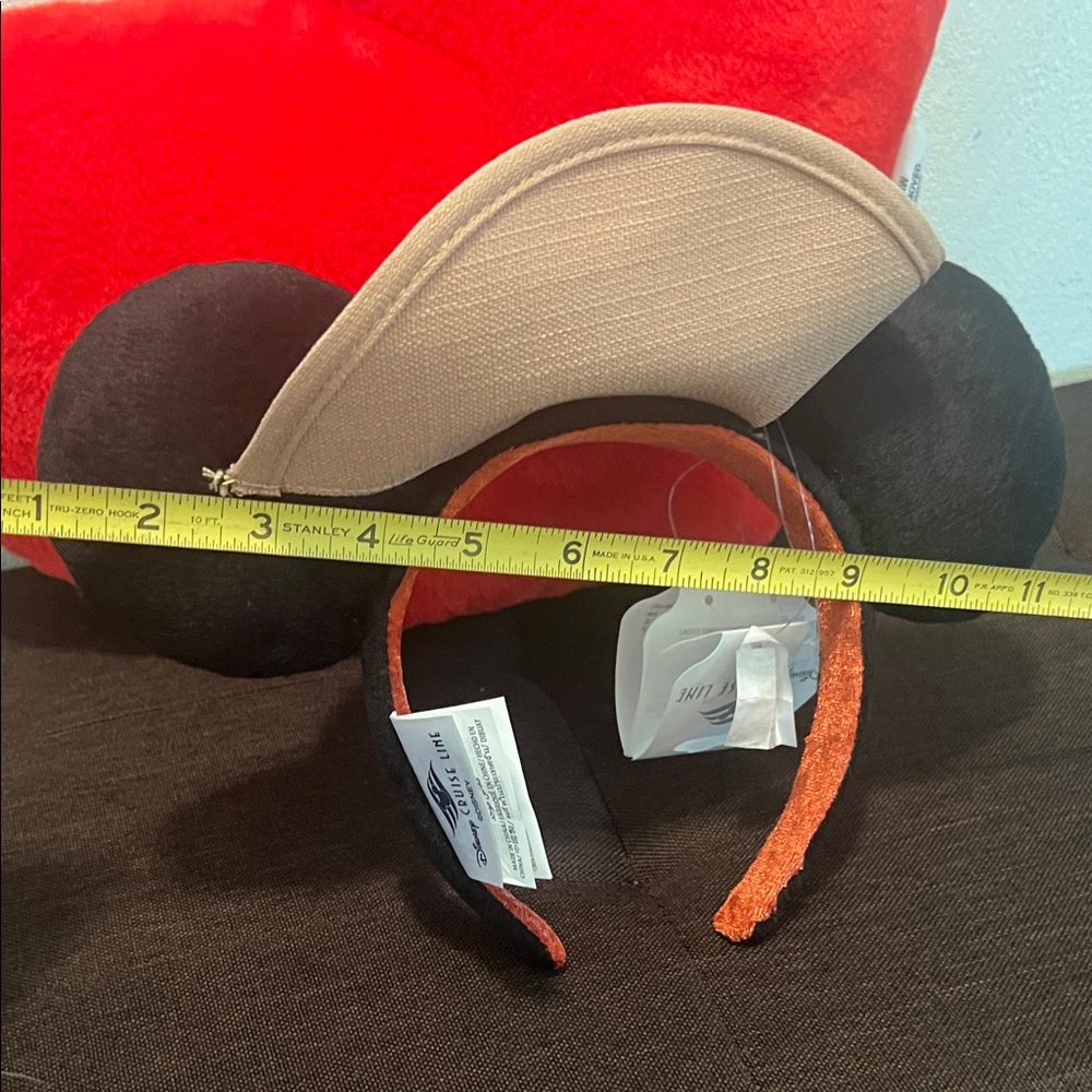 #1457** Unisex’s Cruise Line Black and Tan Mouse Ear Headband - Picture 6 of 11